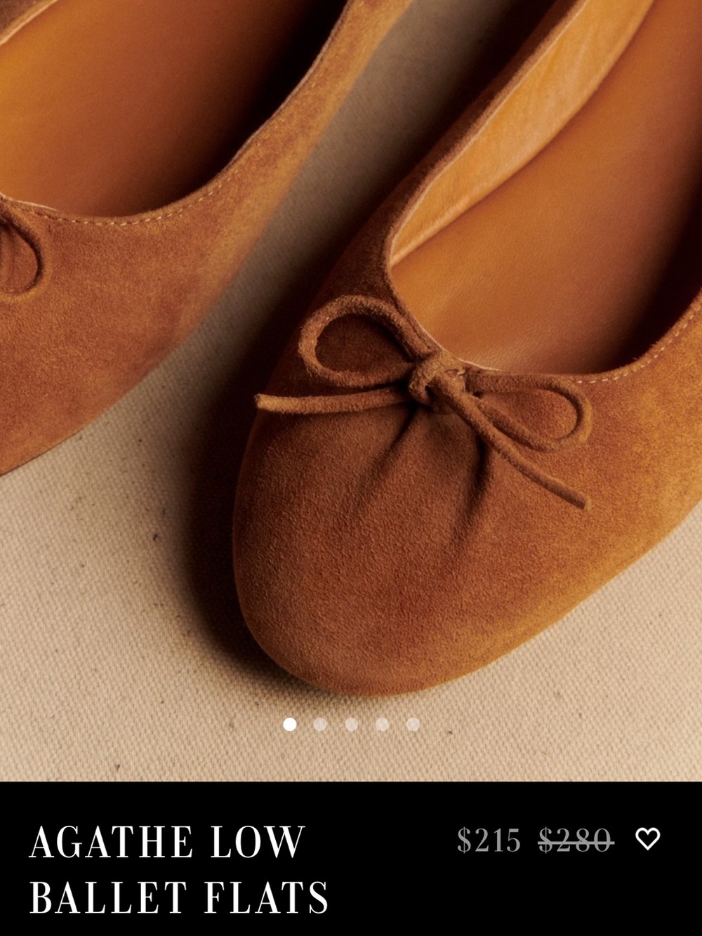 NEW Sezane Agatha Low Ballet Flats